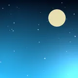 蓝月夜，夜空头像图片