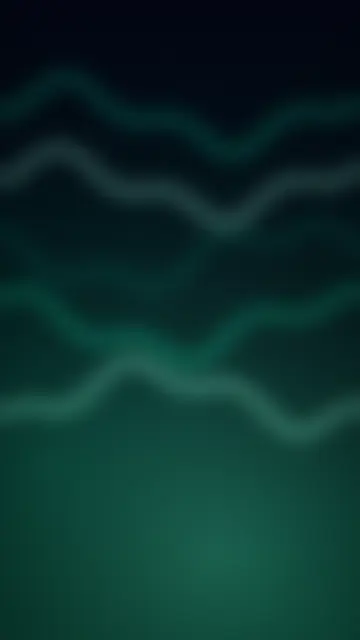 翡翠極光，極光主題高清手機壁紙