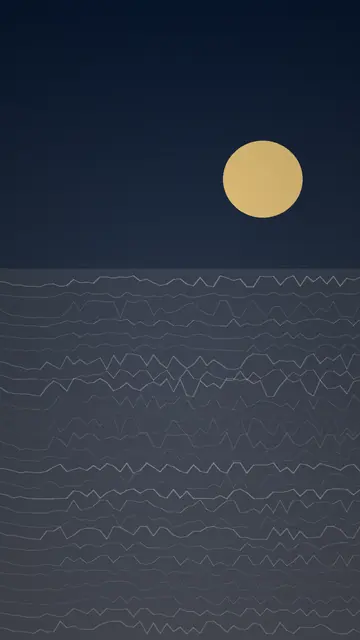 浪花白噪音，海浪主題高清手機壁紙